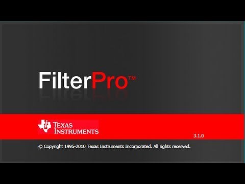 How to Design a Low Pass Filter Using Texas Instruments FilterPro(tm)