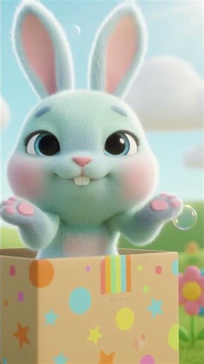 Peek-a-Boo Bunny 🐰✨ | Cute Baby Bunny Short | KidsW0 | Funny Peekaboo Animation