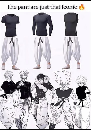 These pants aren't just clothing... they're a whole anime legacy 🔥