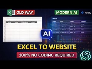 Stop Sharing Boring Excel Files! 🛑 Build AI Web Portal in 5 Mins (No Coding)