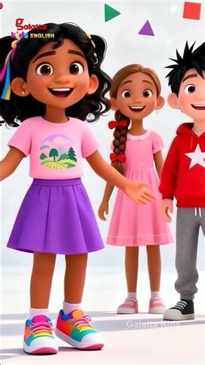 Little Little Shapes – Little Shapes Dance Song | English Nursery Rhymes for kids | Shorts