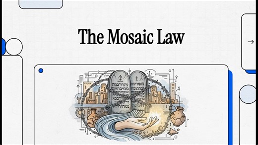 The Mosaic Law: An Objective Definition of Love This video explores the Mosaic Law not as an archaic rulebook, but as a functional and timeless blueprint for human conduct. By analyzing specific statutes—such as property safety, economic dignity, and restorative justice—it demonstrates that the Law provides the objective data for what love looks like in practice. It further clarifies the distinction between the Law as a guide for living versus the "burden" of using it as a mechanism for salvatio