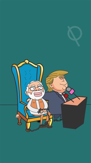 Trump vs Modi Cartoon Shorts😂trump vs modi cartoon #funny