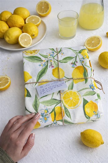 Waterproof LEMON Tablecloth With Bright Yellow Citrus Print, Cotton Table Cover for Kitchen & Outdoor - Etsy
