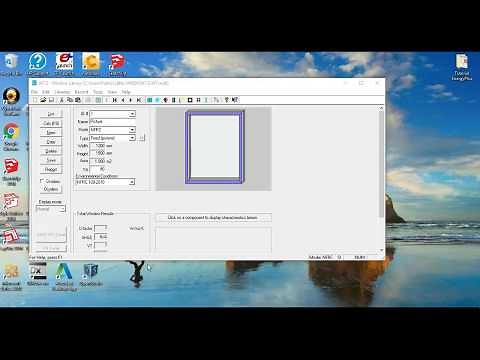 WINDOW 7.2 Software Tutorial - Glazing System
