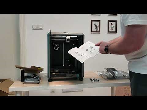 K1C unboxing - how easy is it to setup my 3d printer? Open the box and make first print.