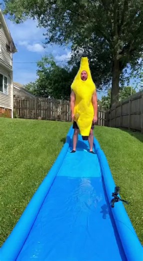 Banana rocket time. #slipnslidefun #banana #pranks #304tok