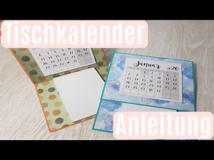 Tischkalender selber basteln ✿ Geschenkidee ✿ Kalender basteln ✿ Basteln mit Papier
