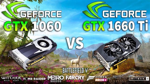 GTX 1660 Ti vs GTX 1060 test in 8 games
