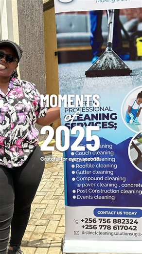 Been an amazing year lovely clients see you again in 2026 . God bless you always #Fyp #2025recap #cleaningcompanyinuganda #distinctcleaningsolutions #pavercleaning