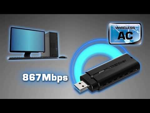 TRENDnet AC1200 Dual Band Wireless USB Adapter TEW-805UB