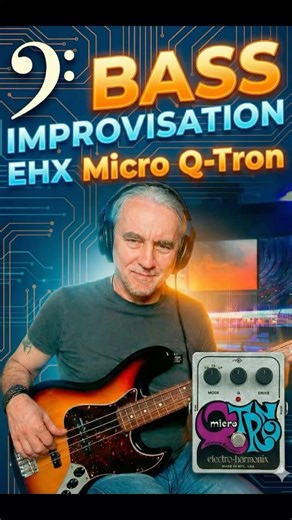 Janusz Frychel - EHX Micro Q-Tron - Bass Impro #sirebass #bass #basssolo #ehx