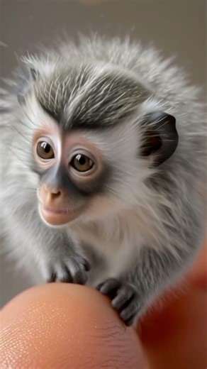 The cutest monkies 😘 walking across the human finger ❤️ #cute