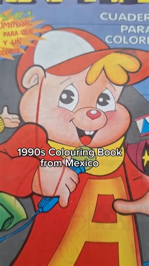 Opening an Alvin and the Chipmunks Mexican Colouring Book!!