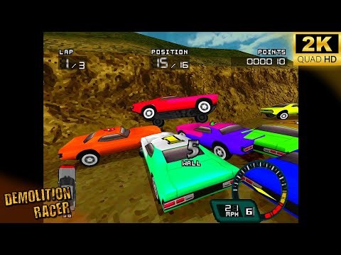 Demolition Racer Full Gameplay (Career + Demolition mode) (PS1/PSX) (Duckstation Remaster) (1440p)