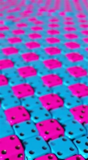 🎲 Rolling Dice – Endless 3D Loop 💙💖🔁 Watch the perfect roll in action #DiceRoll #3DAnimation #Loop