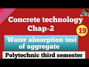 Water Absorption Test Of Aggregate//Concrete Technology// Polytechnic 3rd Semester Civil Engineering