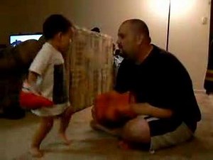 boxing toddler