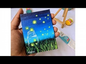 How to paint fireflies in a mason jar | simple and easy