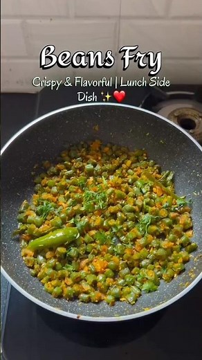 Easy Beans Fry Recipe | South Indian Style Green Beans Stir Fry | Healthy & Tasty Beans Fry#ytshorts