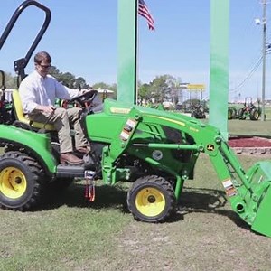 Easy to operate but never easy to forget! The 1023E Sub-Compact Tractor with Loader has standard four-wheel drive (4WD) and power steering. | SunSouth LLC | Facebook