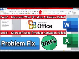 excel product activation failed || microsoft word product activation failed