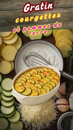 Courgette and potato gratin | 1 Recipe for our little ones!