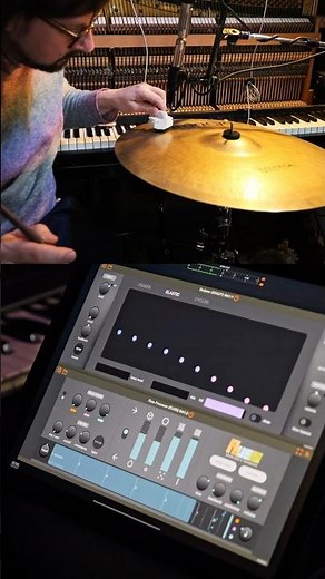 Alien sounds from a cymbal #sounddesign