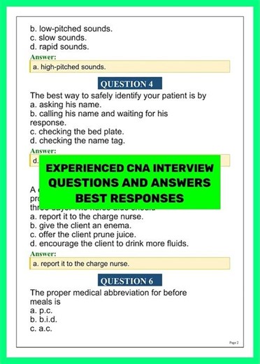 Experienced CNA Interview Questions and Answers 2026 | Best Answers to Get Hired