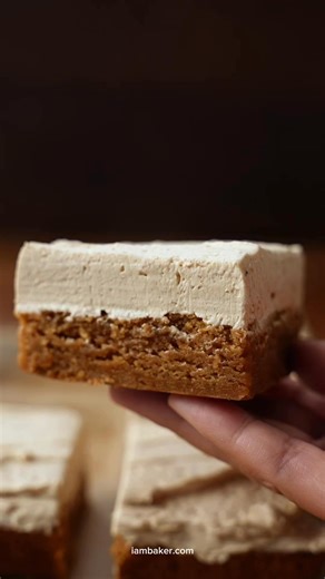 RECIPE: https://iambaker.net/frosted-gingerbread-brownies/ | I am baker