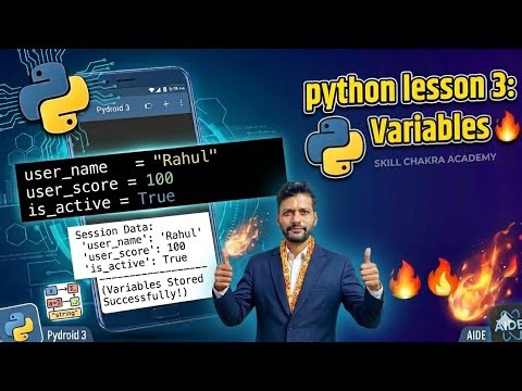 Python Lesson 3 in mobile Termux🔥 | Skill Chakra Academy |
