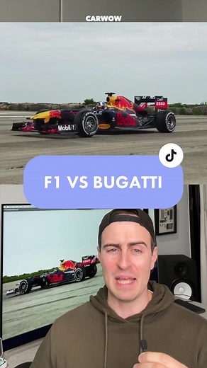F1 vs Bugatti @carwow #cars #bugatti #f1 #bugattichiron #redbull