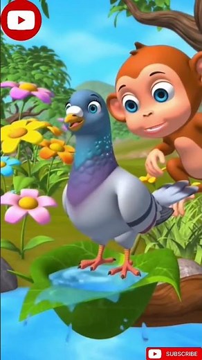 बंदर और कबूतर की दोस्ती की कहानी | #animalstoryhindi #bandarkikahani #hindikahanian