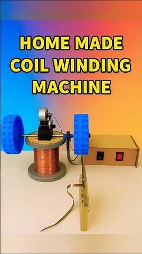 HOME MADE COIL WINDING MACHINE | DIY Electric Motor Coil Winder at Home