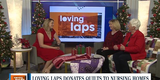 Loving Laps donates homemade quilts to local seniors this holiday season