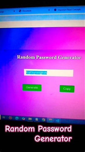 Random Password Generator Using HTML CSS &JavaScript || JavaScript Mini Projects