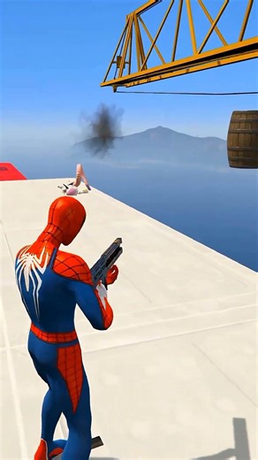Spider_Man__Hulk___Super_Man___Crazy_Video_Game_GTA5 #audio #shorts(4)