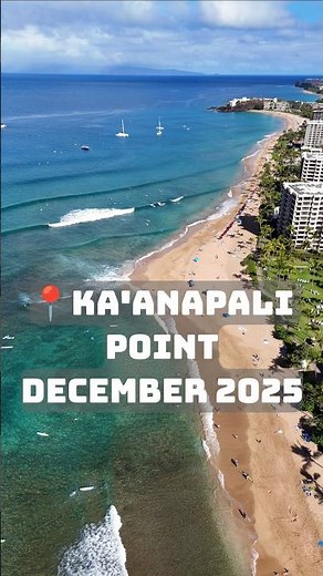 Surf is up at Ka'anapali Point fronting the Ali'i & Marriott Maui Ocean Club 🏄‍♂️🤙🌊 #kaanapali #dji