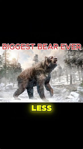 Arctodus 😳 The Giant Bear Bigger Than a Grizzly #extinctanimals #prehistoriclife #extinctanimals