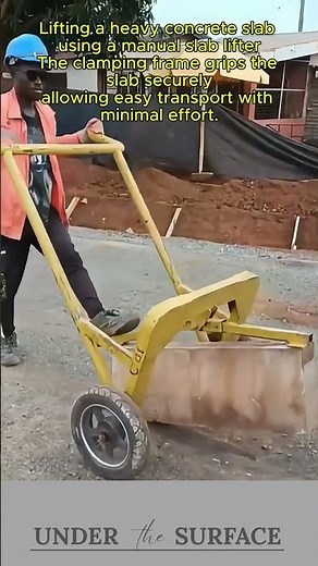 Manual Slab Lifter for Moving Concrete Blocks