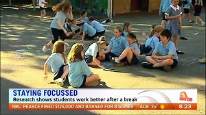 Would younger kids do better at school if they had more breaks? A school in the U.S. is taking a new approach, giving Kindergarten and Year one children four, fifteen minutes breaks a day... #sun7 | Sunrise