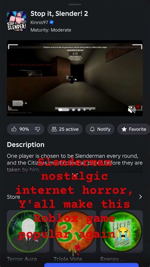 Stop It Slender, ancient Roblox game, ancient-er character #slenderman #roblox #horror #fun