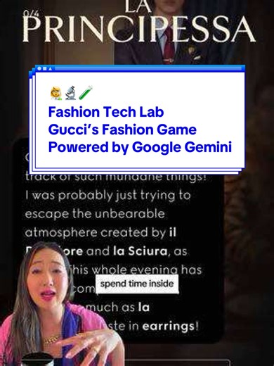 🧪 Fashion Tech Lab: Gucci Game I played Gucci's new AI mystery game powered by Google Gemini. The concept is smart. The execution needs work. Have you tried it? Comment below. Comment RUNWAY for the full March Runway Report. Follow for fashion tech, AI, and wearables. @googlegemini @Google @Gucci #gucci #googlegemini #fashiontech #thedigitalrunway #fashiongame