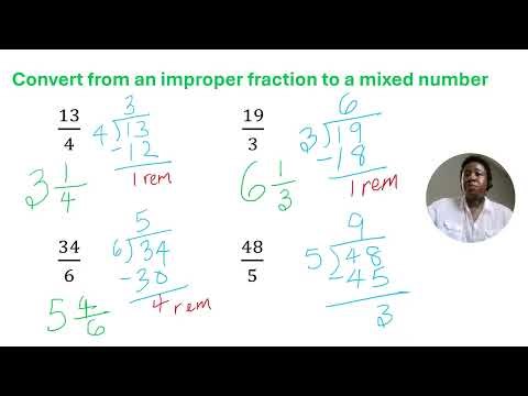 Improper Fraction to Mixed Number