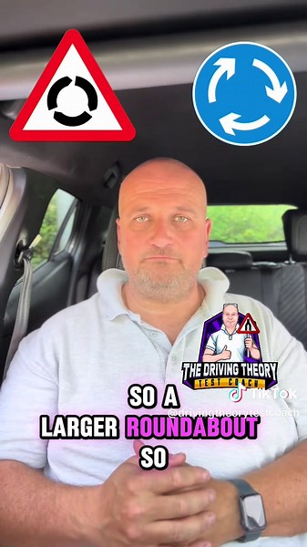 Which of these signs means mini roundabout? Click link in my bio for a free video on how to read uk signs #roadsigns #drivingtheorytestcoach #theorytest #ukroadsigns #learningtodrive #TikTokDriving
