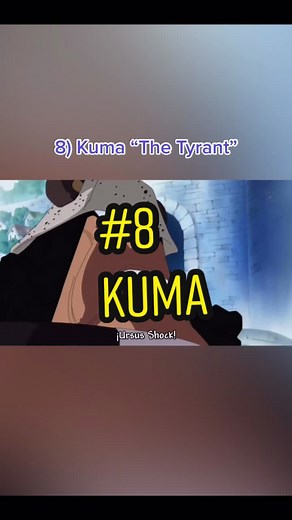 Kuma has so much potential. I want to know his backstory. Follow for #7!Subscribe to my youtube for the full list🤗 #onepiece #kuma #fyp #anime