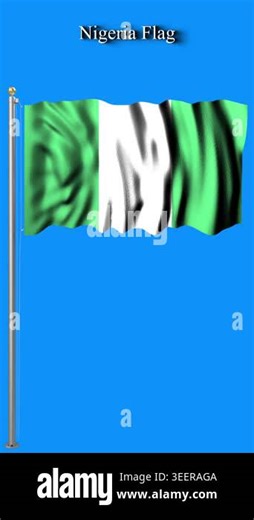 Experience Nigerias iconic green and white flag in crisp 4K animation, flowing with lifelike motion and symbolic elegance. Ideal for cultural showcases, educational media, and African unity visuals Stock Video Footage - Alamy