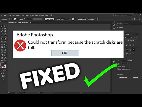 Scratch Disks are Full in Photoshop | Could not open Because the scratch disks are full | BKOfficial