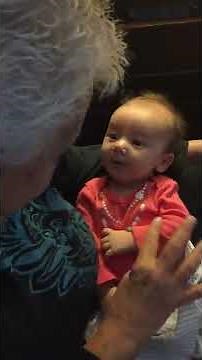 Deaf Grandmother teaches 9 weeks old Deaf baby sign language (Aria Belle)