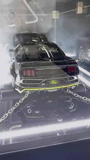 Look this beauty 😶‍🌫️🫣 #displaycase #diecast #diecastdisplay #diecastdisplaycase #mustang #dyno #diorama